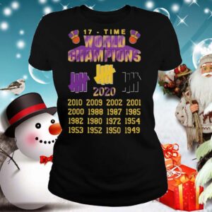 Undefeated Lakers 17 Time Champion shirt 3 Shirt, hoodie, sweater, long sleeve and tank top