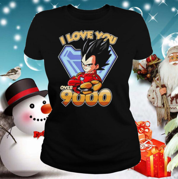 Vegeta Dragon Ball I love you over 9000 hoodie, sweater, longsleeve, shirt v-neck, t-shirt