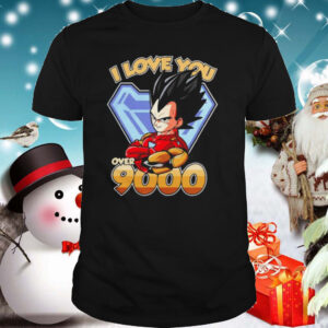 Vegeta Dragon Ball I love you over 9000 shirt