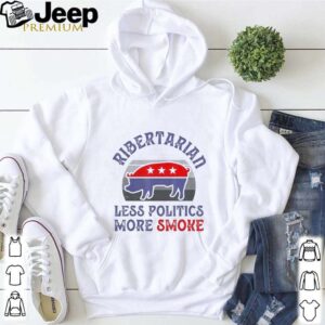 Vote Ribertarian less politics more smoke vintage shirt