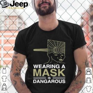 Wearing a mask meme trollface conspiracy theory shirt