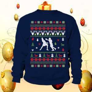 Boxing ugly christmas sweater shirt