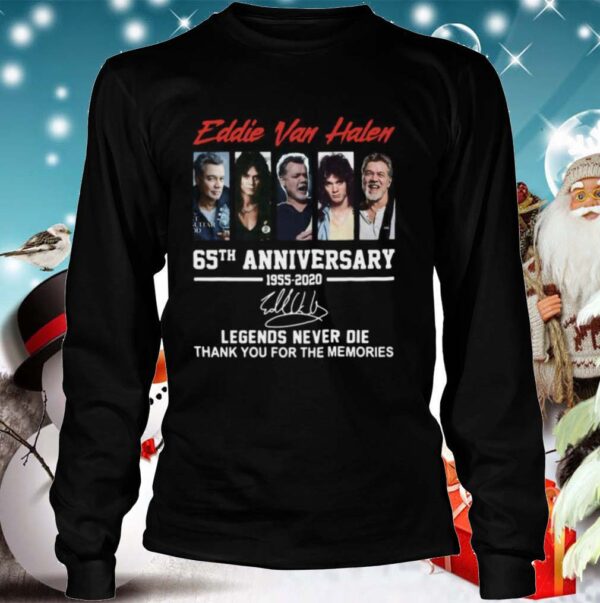 ddie Van Halen 65th Anniversary 1955 2020 Legends Never Die Signature hoodie, sweater, longsleeve, shirt v-neck, t-shirt 5 1