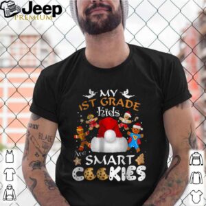 1st Grade Teacher Christmas Smart Cookies shirt