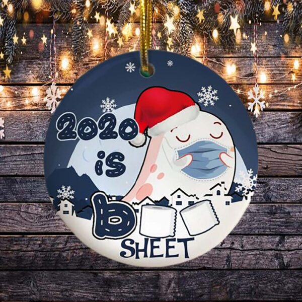 2020 Is Boo Sheet Funny Decorative Christmas Holiday Ornament