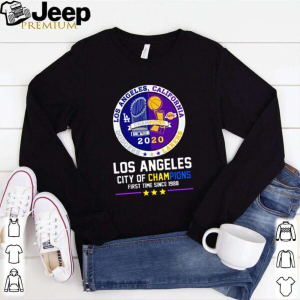 2020 Los Angeles city of champions first time since 1988 shirt