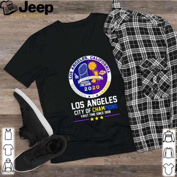2020 Los Angeles city of champions first time since 1988 shirt