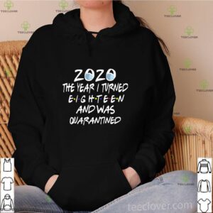 2020 face mask the year I turned eighteen and was Quarantined hoodie, sweater, longsleeve, shirt v-neck, t-shirt
