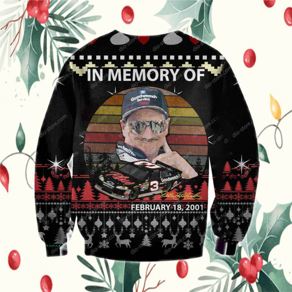 3D All Over Print Dale Earnhardt Ugly Christmas Sweater