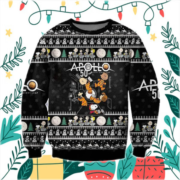 3D All Over Print Knitting Pattern Apolo Ugly Christmas Sweater
