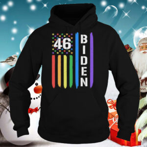 46 Biden American Flag LGBT Gay Pride Rainbow shirt 3 Shirt, hoodie, sweater, long sleeve and tank top