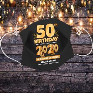 50th Birthday 2020 Face mask