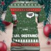6 Feet Social Distancing Border Collie And Santa Claus 3D Christmas Ugly Hoodie Sweater (2)