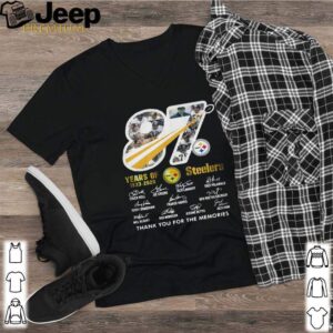 87 Steelers Years Of 1933 2020 Thank You For The Memories Signature shirt