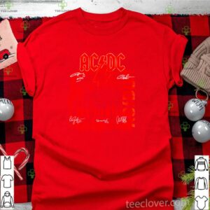Ac Dc Rock Band Power up album signatures shirt