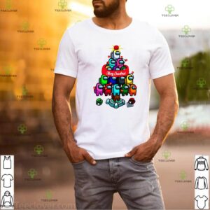 Among Game Us Christmas Shirt, Merry Sus-mas, Santa Seems Sus, Crewmate Or Impostor Shirt