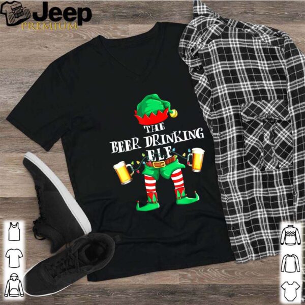 Beer Drinking ELF Matching Christmas Family Group shirt