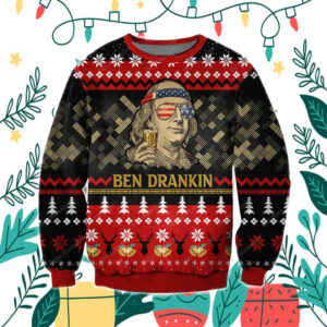 Ben Drankin 3D Print Knitting Pattern Ugly Christmas Sweater