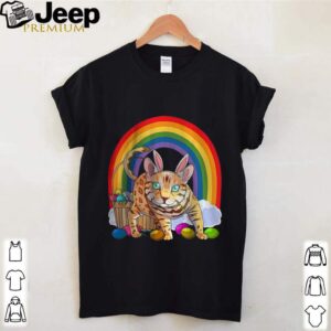 Bengal Cat Easter Eggs Bunny Rabbit Rainbow