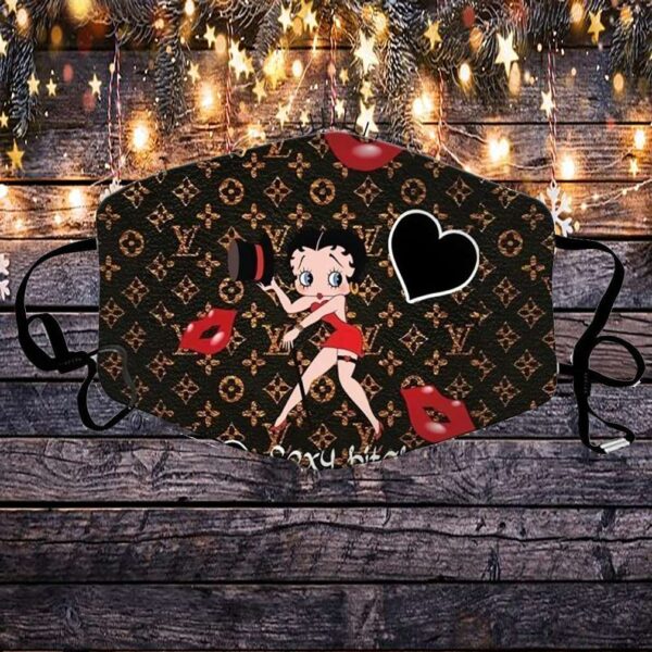 Betty Boop Louis Vuitton Face Mask