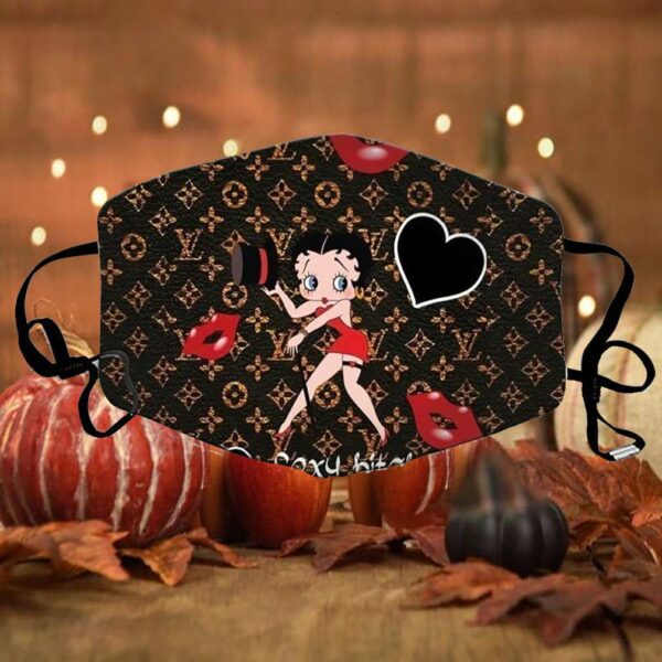 Betty Boop Louis Vuitton Face Mask