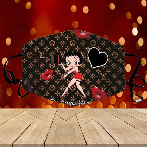 Betty Boop Louis Vuitton Face Mask