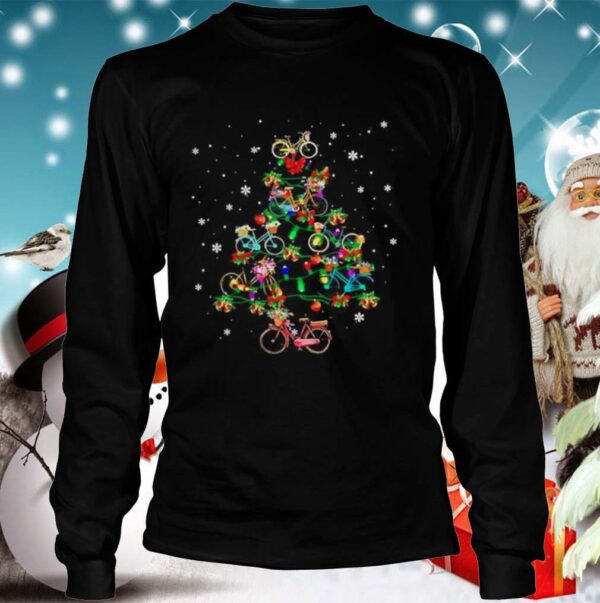 Bicycle light Christmas tree hoodie, sweater, longsleeve, shirt v-neck, t-shirt