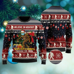 Bigfoot Ugly Sweatshirt For Bigfoot Lovers On Christmas Time