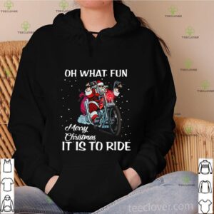 Biker Santa Motorcycle Fan Merry Christmas shirt