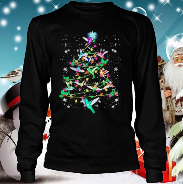 Birds Christmas tree tshirt