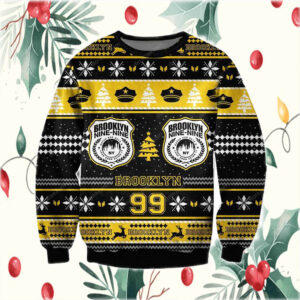 Brooklyn 99 3D Knitting Pattern Print Ugly Christmas Sweater