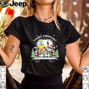 Buffalo Plaid Truck Christmas Reindeer Face Mask shirt