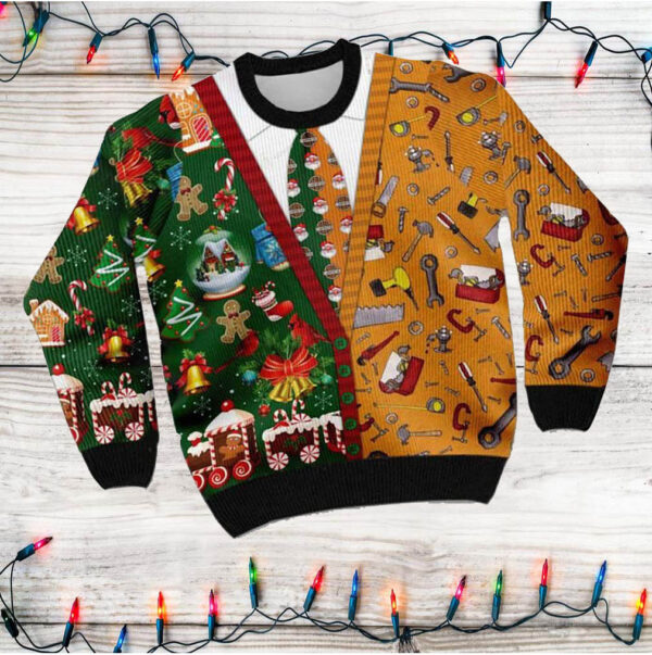 Carpenter Merry Christmas Ugly Sweater At Xmas Time