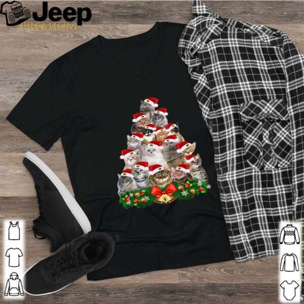 Cats And Christmas Tree shirt