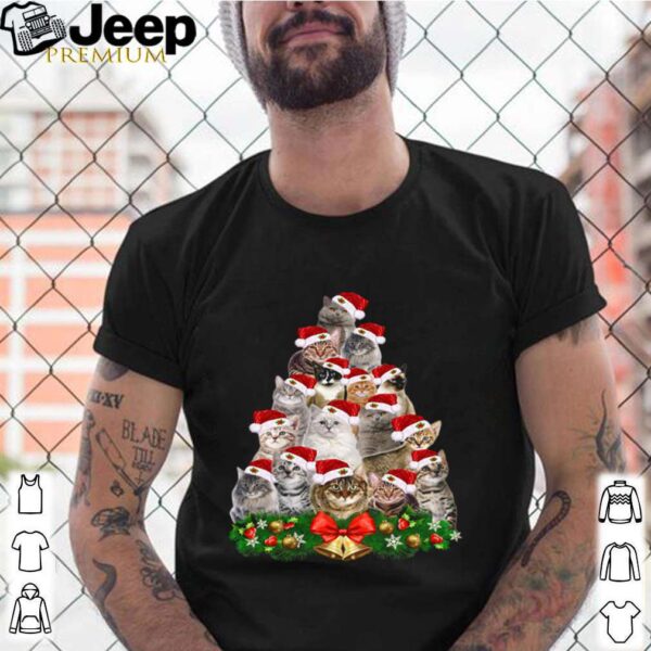 Cats And Christmas Tree shirt