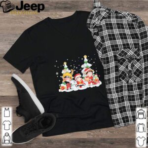 Chibi Naruto Son Goku and Monkey D Luffy Merry Christmas shirt