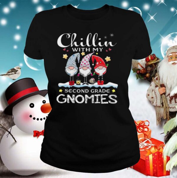 Chillin With My Kindergarten Gnomies Teacher Christmas shirt
