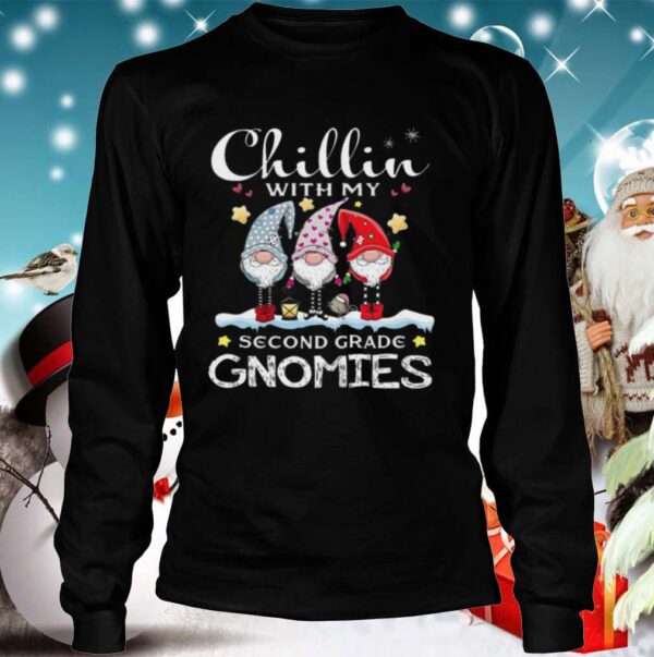 Chillin With My Kindergarten Gnomies Teacher Christmas shirt
