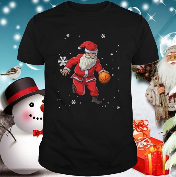 Christmas Basketball Pajamas Santa Claus Slam Dunk