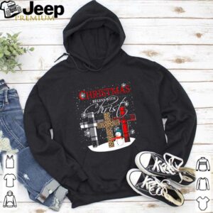 Christmas Begins With Christ Sowman Jesus Christmas Ugly