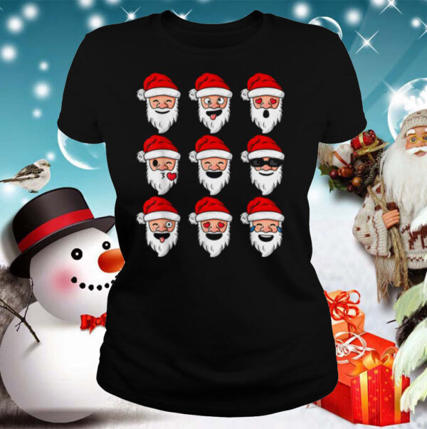 Christmas Santa Emojis Emoticons hoodie, sweater, longsleeve, shirt v-neck, t-shirt 2