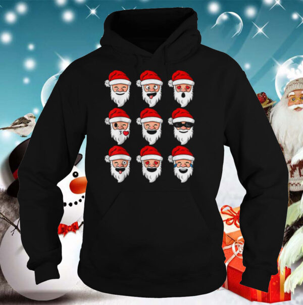 Christmas Santa Emojis Emoticons hoodie, sweater, longsleeve, shirt v-neck, t-shirt 3