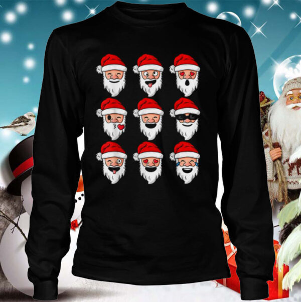 Christmas Santa Emojis Emoticons hoodie, sweater, longsleeve, shirt v-neck, t-shirt 4