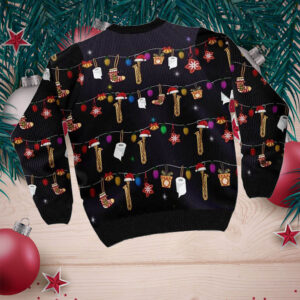 Christmas Saxophone Ugly Sweater For Saxophone Lovers On Christmas Days