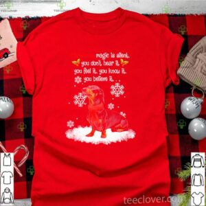 Christmas magic is silent you don’t hear it you feel it shirt