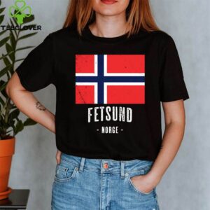 City of Fetsund Norway NO Norwegian Flag Merch shirt