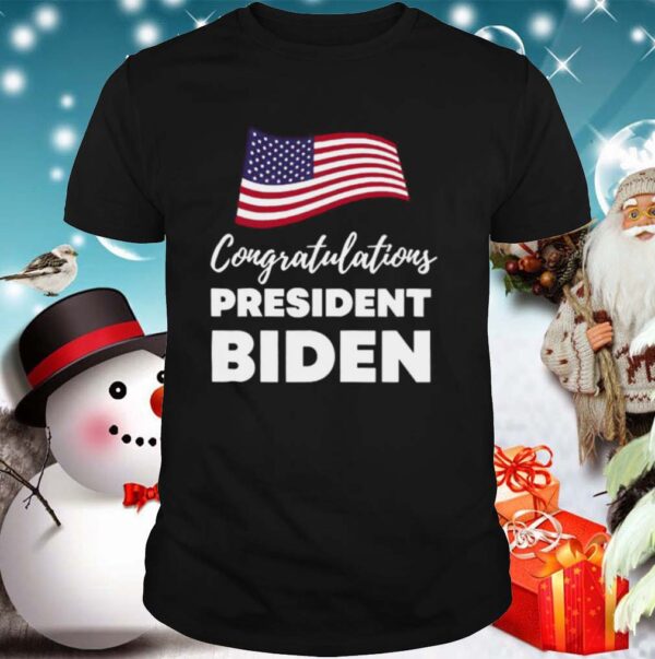 Congratulations President Biden American Flag Election shirt