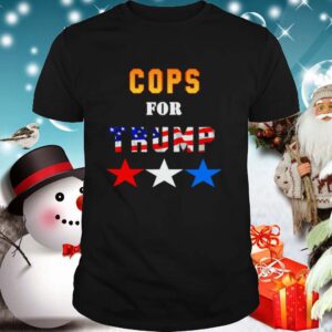 Cops For Trump Best American Flag shirt