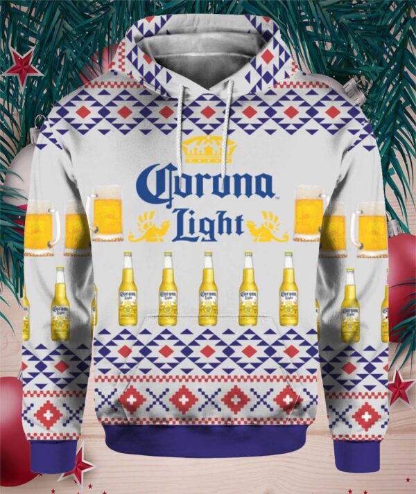 Corona Light Beer 3D Print Ugly Christmas Sweater hoodie, sweater, longsleeve, shirt v-neck, t-shirt