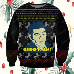 Cosmo Kramer Giddy Up 3D Print Ugly Christmas Sweater - Dio Store